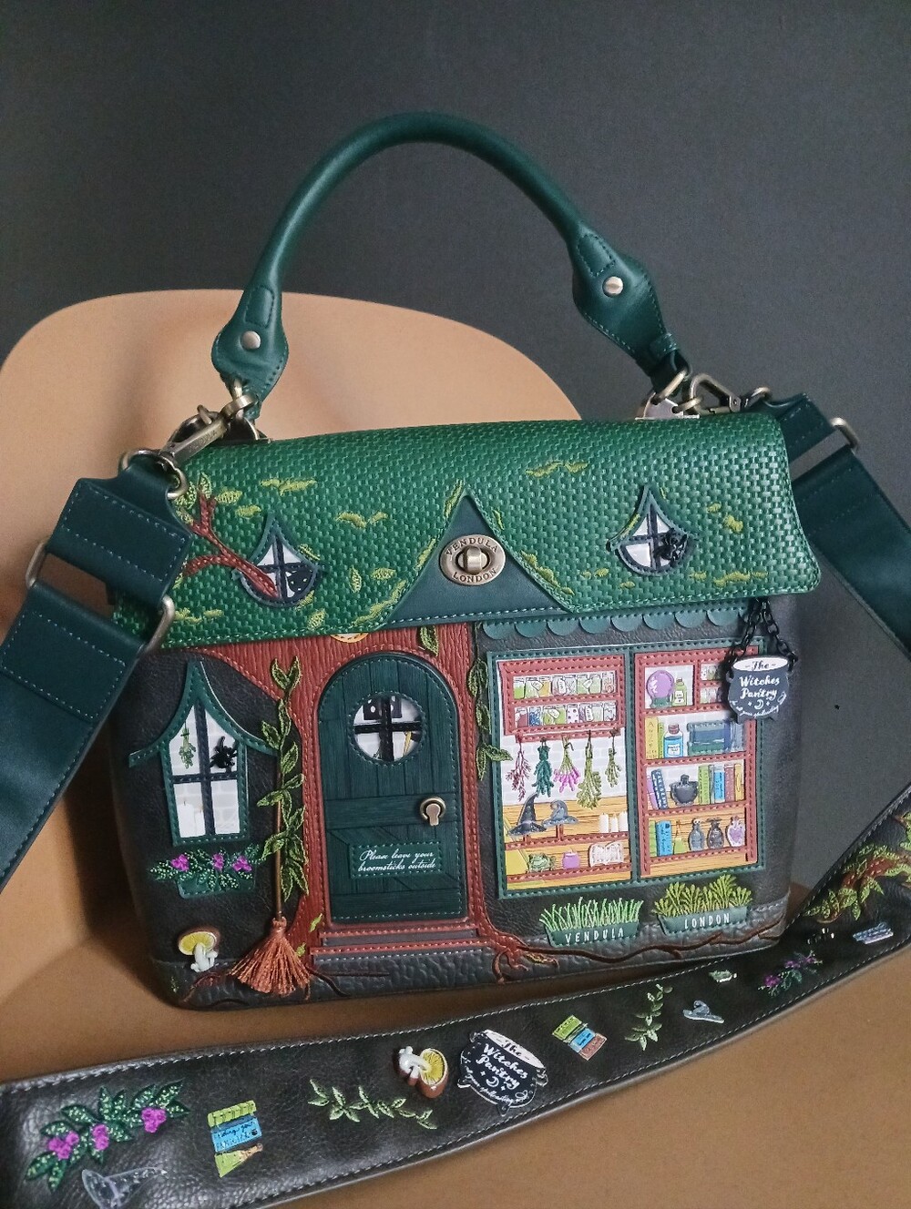 Vendula London The Witches Pantry Satchel Bag With Guitar Strap - Picture 5 of 15